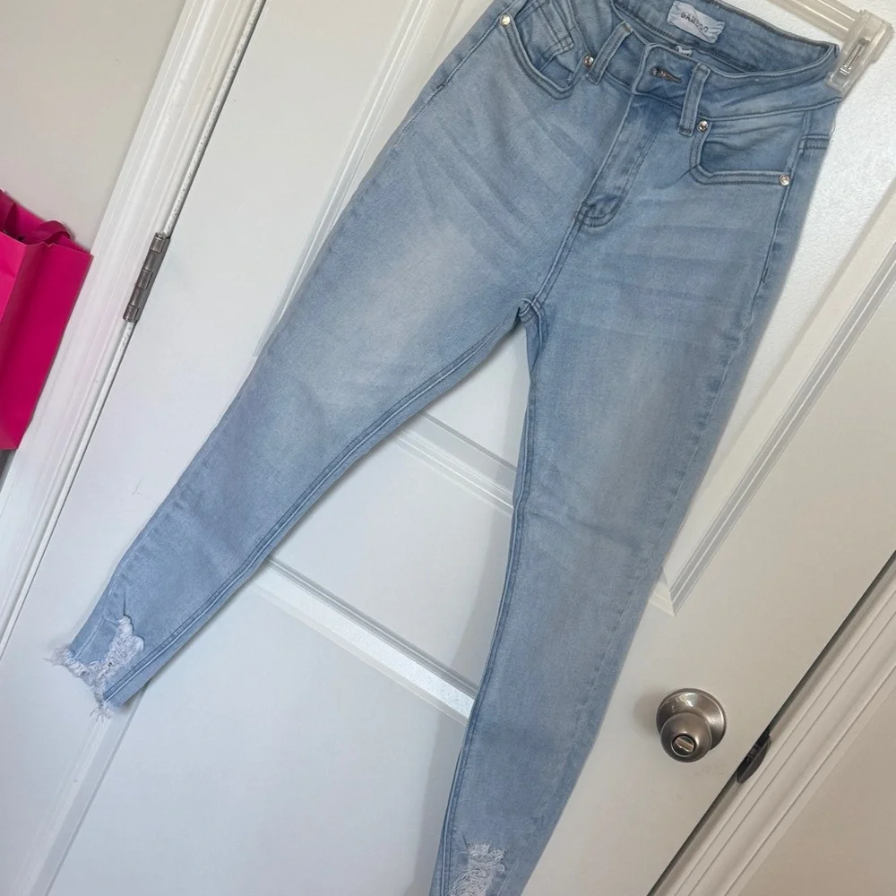 BAMBOO Light Blue High Rise Women's Jeans